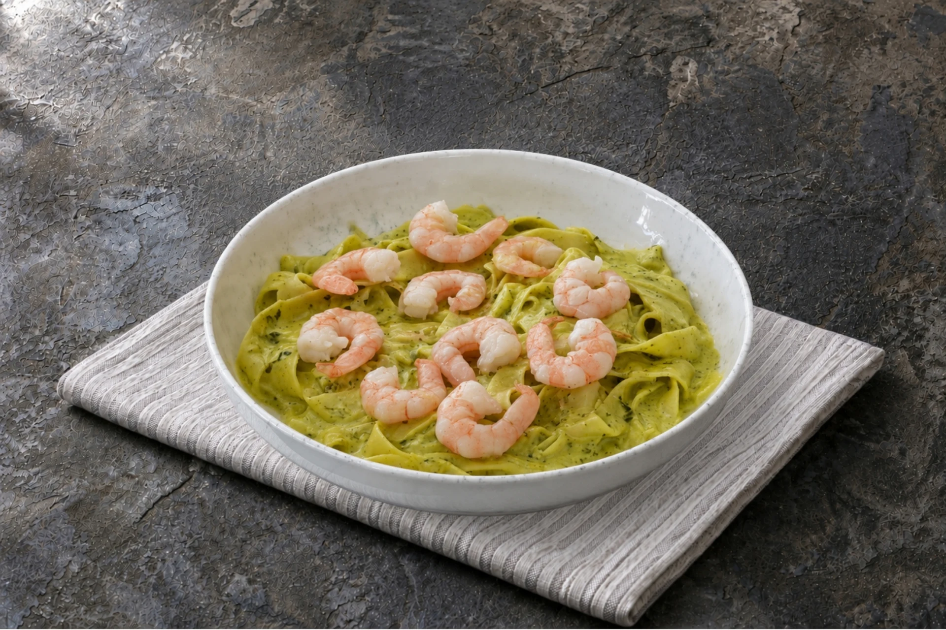 Karidesli Fettucine Makarna