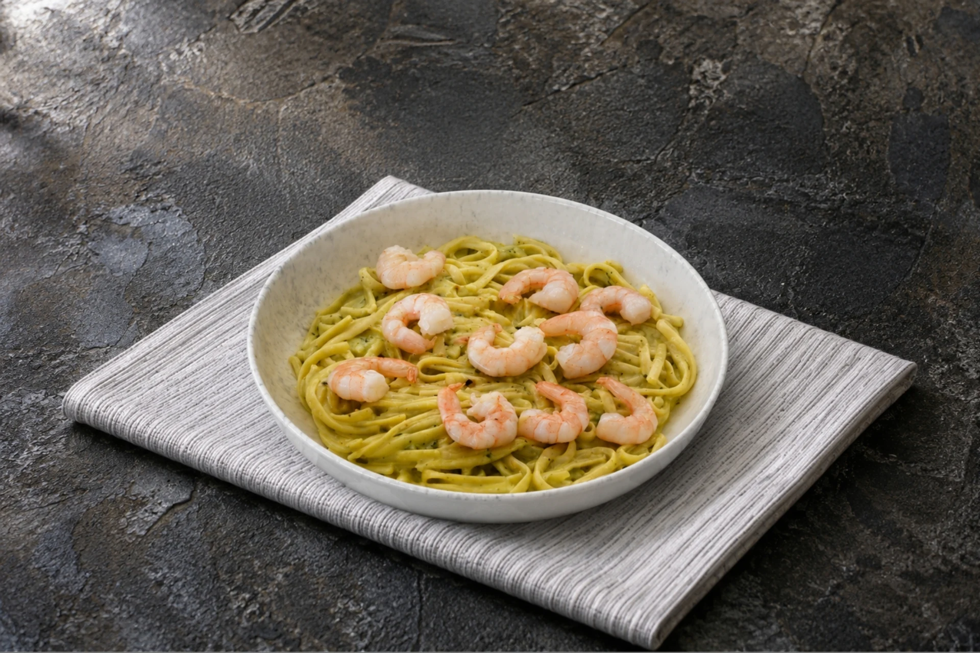 Karidesli Kremalı Spagetti